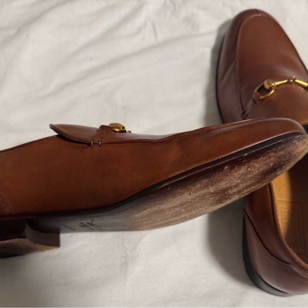 Men's Brown Leather Bit Loafers